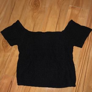 Black crop top